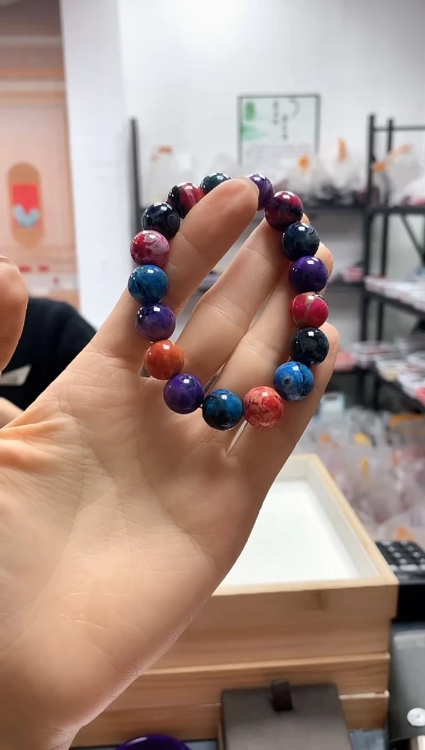 未镶嵌手串玛瑙/玉髓多宝玛瑙玉石手串12mm