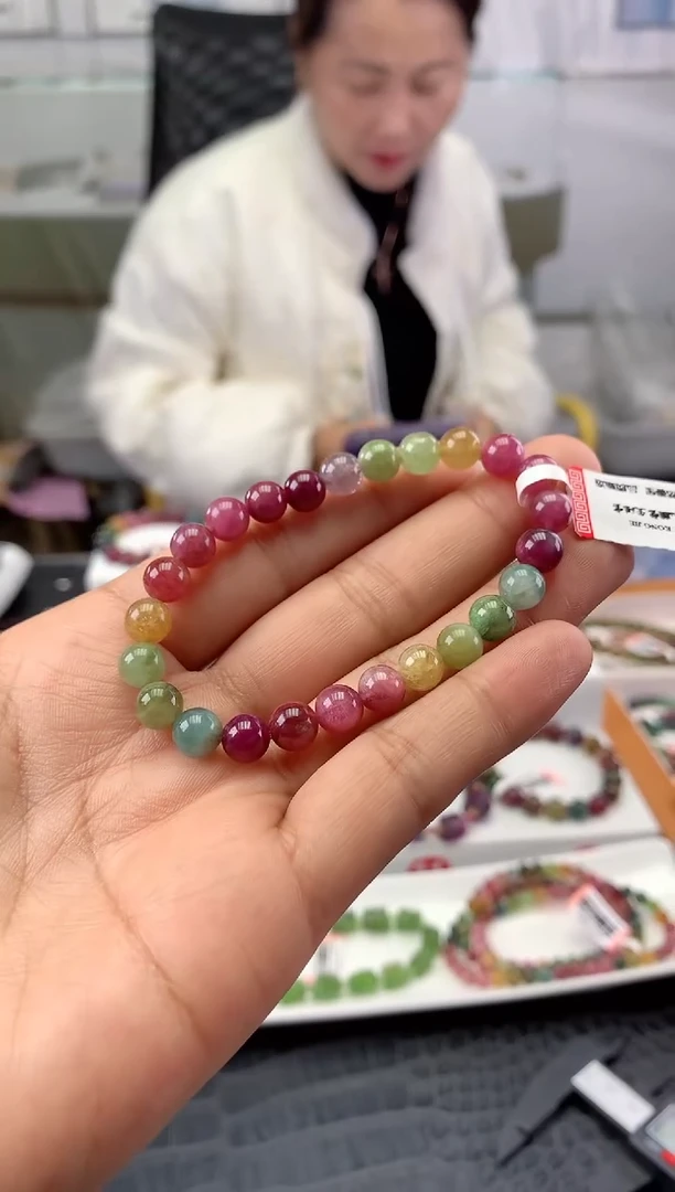 未镶嵌手串碧玺多样性发一条
