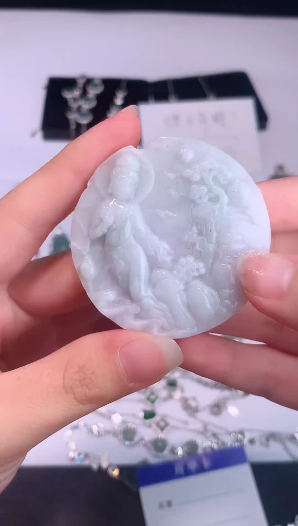 颈饰未镶嵌翡翠0芹0翡翠珠宝433