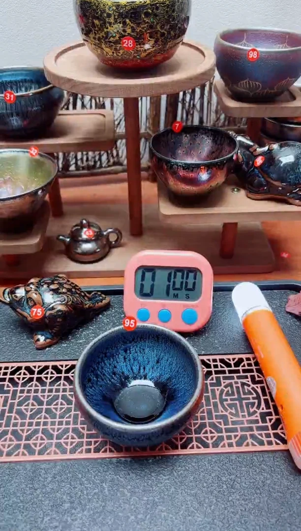 茶盏华****）95号建盏工匠茶器