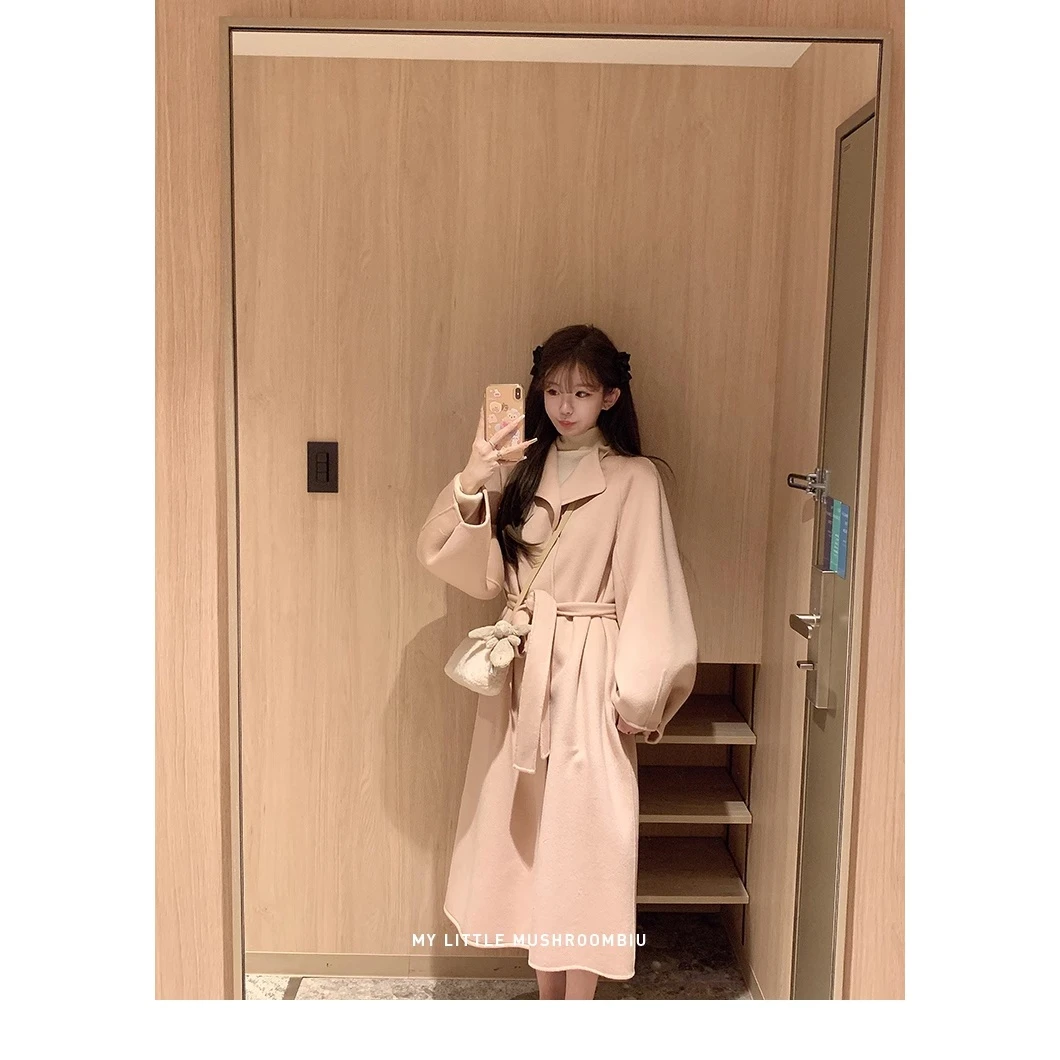 金蘑菇菇 昭和日剧式冬日 私服大衣/官搭围巾