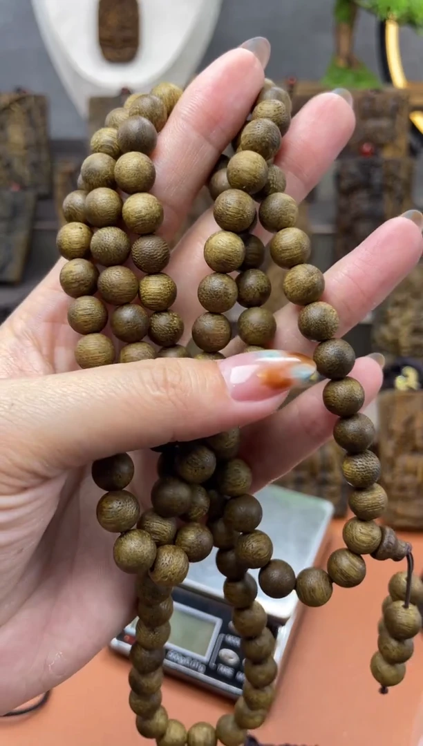 木木雕款芽庄 108颗+.08cm送养香瓶