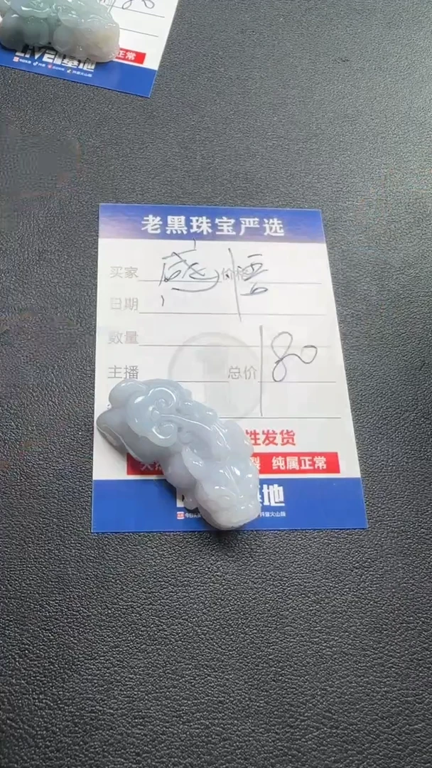 颈饰未镶嵌翡翠感***翡翠