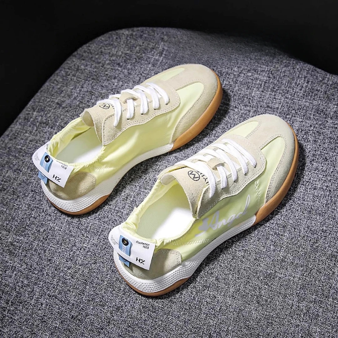 梦孜百丽女鞋软底芭蕾德训鞋2025年春季新款阿甘鞋女百搭休闲单鞋