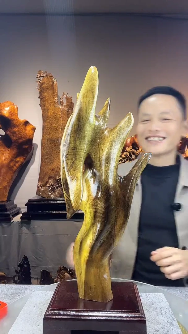 金丝楠金***哥小叶桢楠随行摆件68