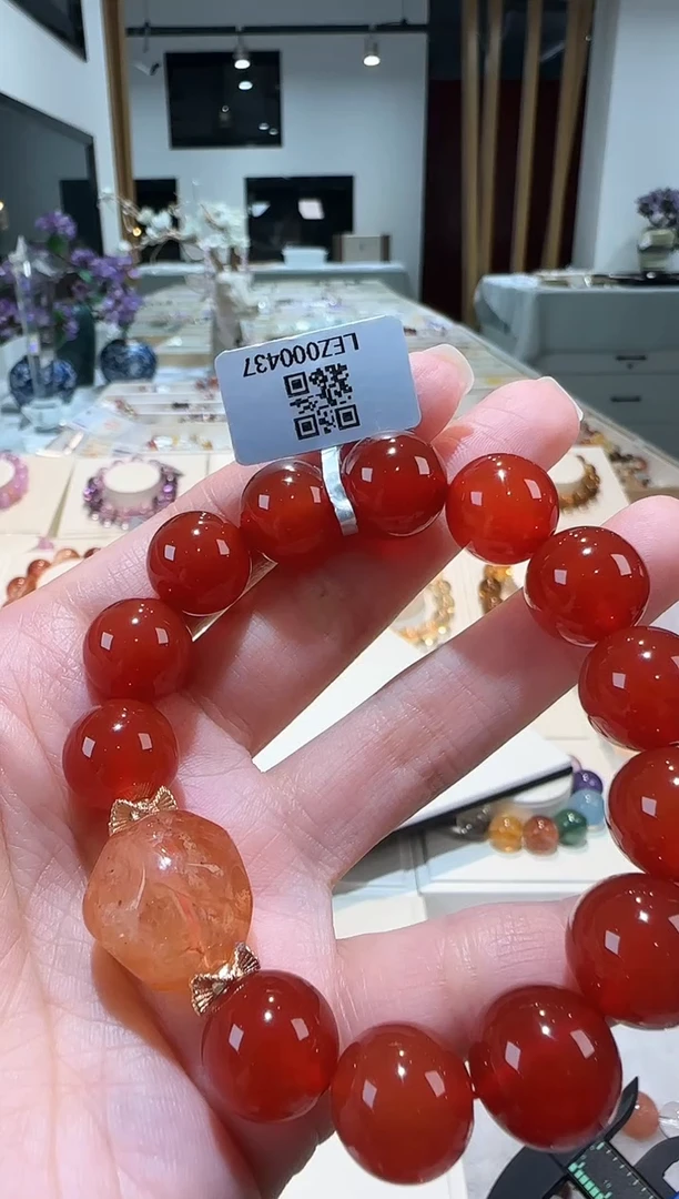 未镶嵌手绳玛瑙/玉髓手串