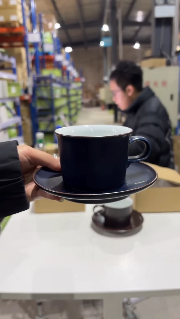 玻璃纸白山ONEST 咖啡杯Ｃ＆Ｓ青200ml