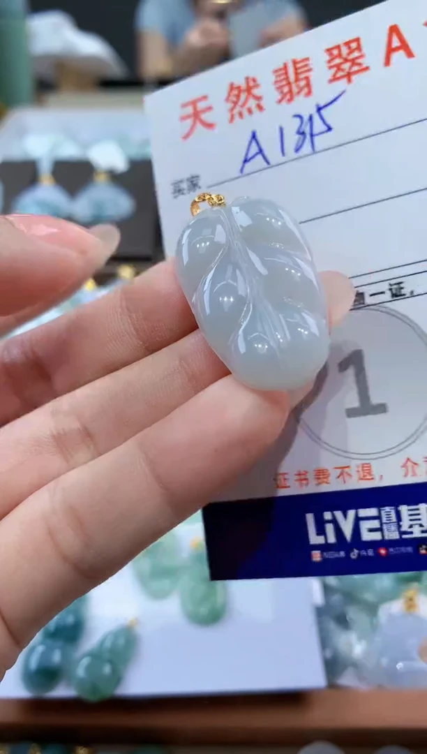 颈饰未镶嵌翡翠天然翡翠A货挂件