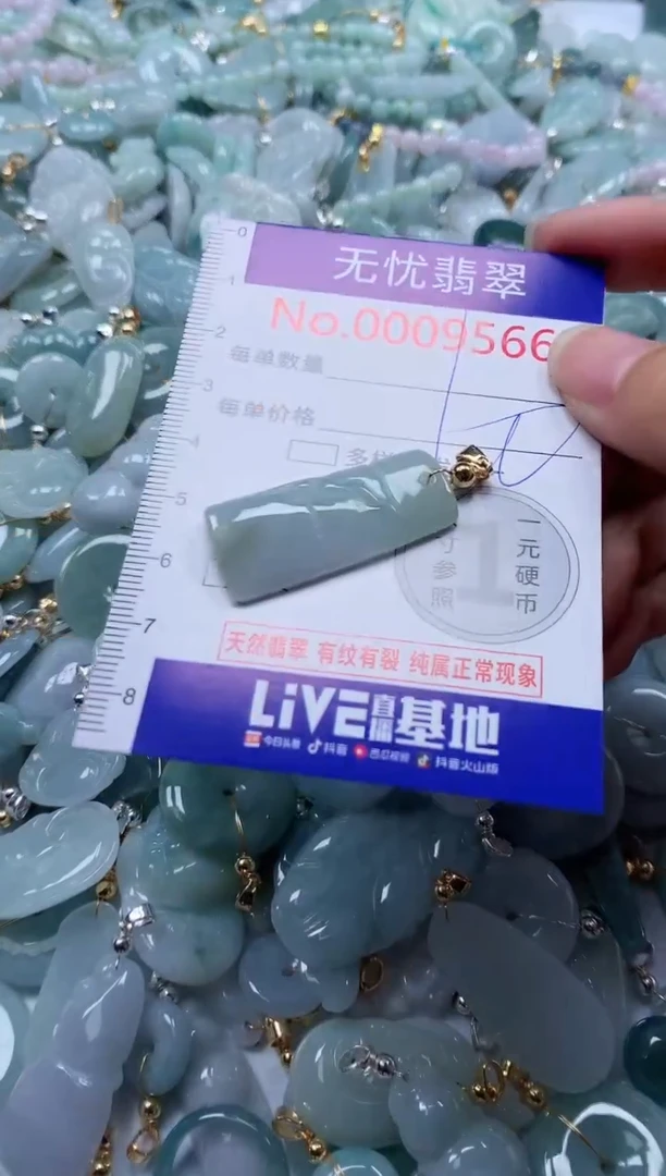 翡翠未镶嵌吊坠(不含链)9566