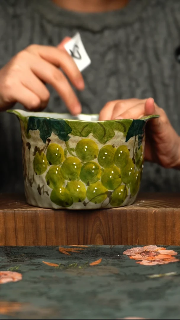 杯釉下彩手工手绘同款陶器