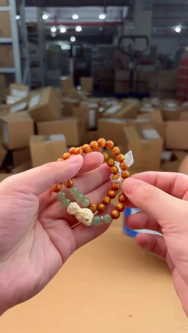 禧一文玩木作类材质手串无礼盒