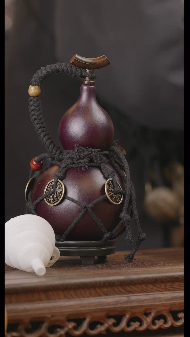 【闪购商品】330号精品天然大漆工艺防渗内胆酒葫芦~