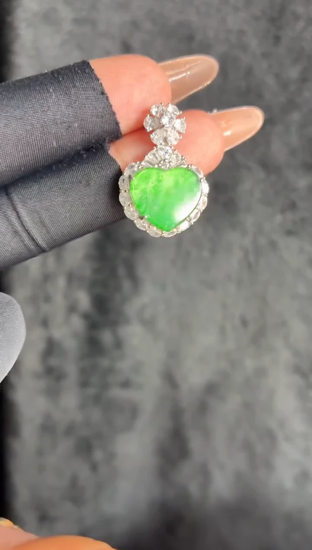 银S925镶嵌定制翡翠29定制翡翠-多样性发货（发其一）