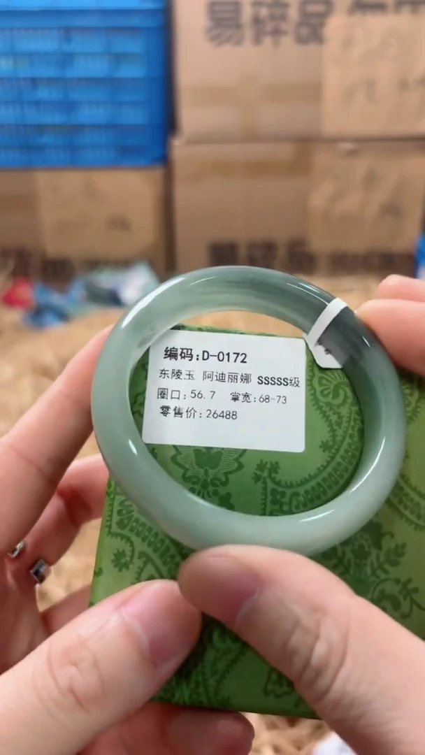未镶嵌手镯石英质玉D-0172