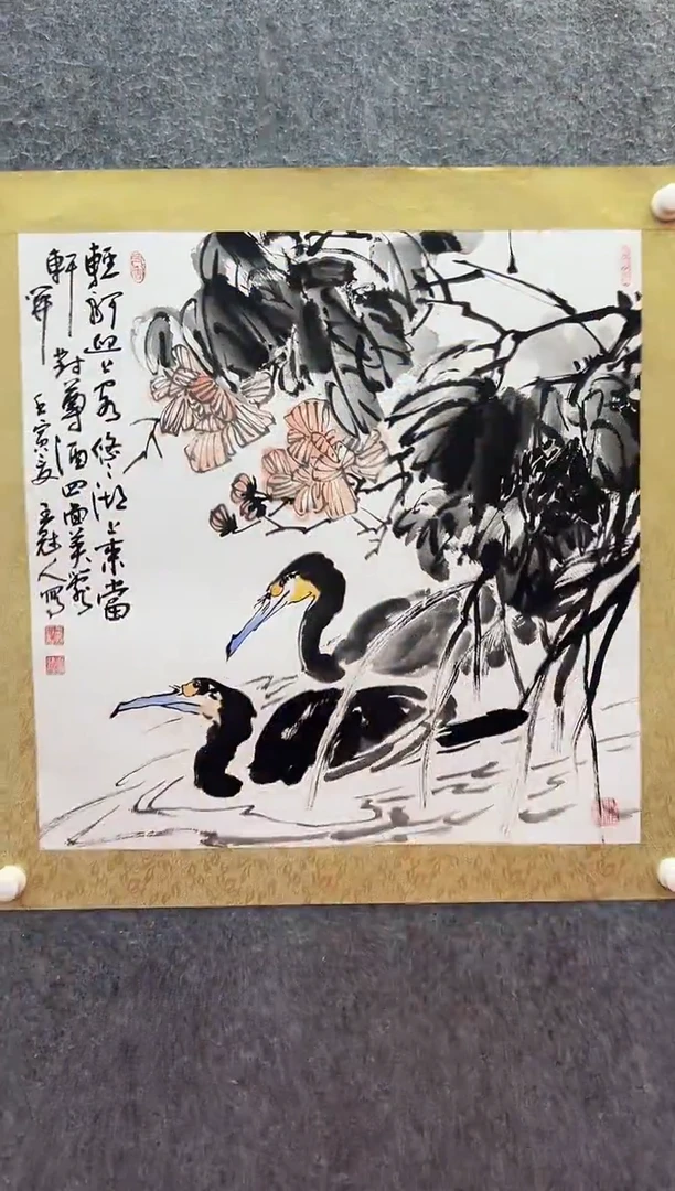 【闪购商品】绘画王冠人-4平尺-国画作品