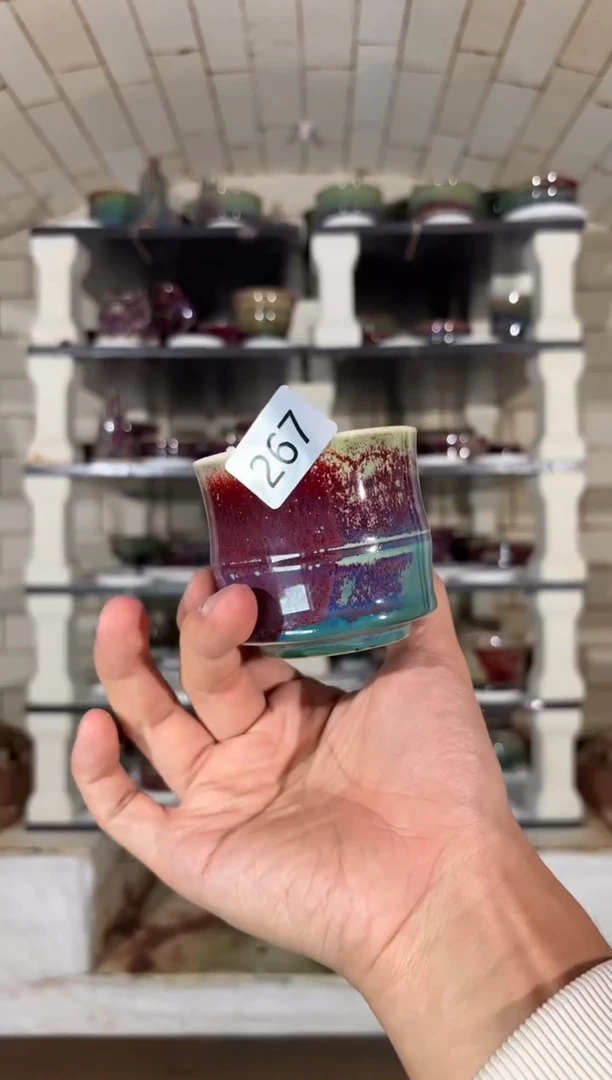摆件精品窑变钧瓷茶器