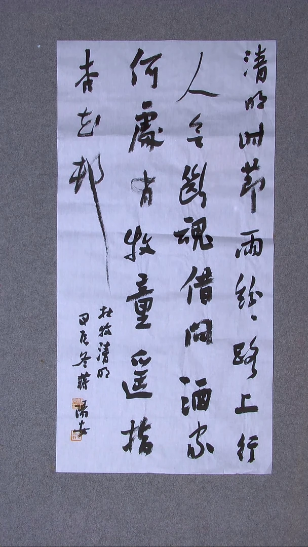 书法蒋阳安 陕西西安100*50尺寸