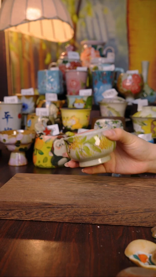 摆件泥垚手作 景德镇手工手绘器物