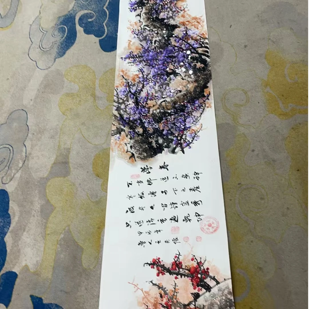 王夫怀-《四色梅花》-八米宣纸-纯手绘作品