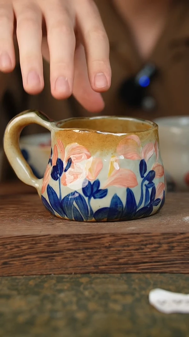 摆件泥垚手作 景德镇手工手绘器物