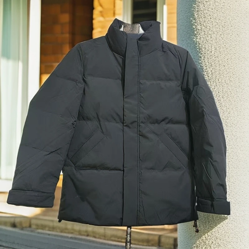 SS男士秋冬休闲百搭羽绒服  M777黑色