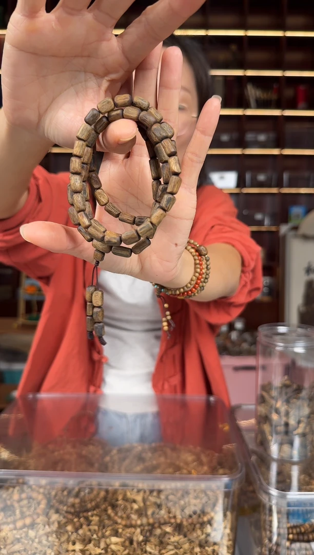 沉香手串07高品质桶珠随型多圈棋楠手串20 多样性发一