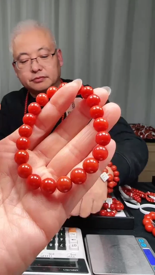 未镶嵌多样性发一件南红玛瑙【高货】9mm阿东寨亮光圆珠单圈