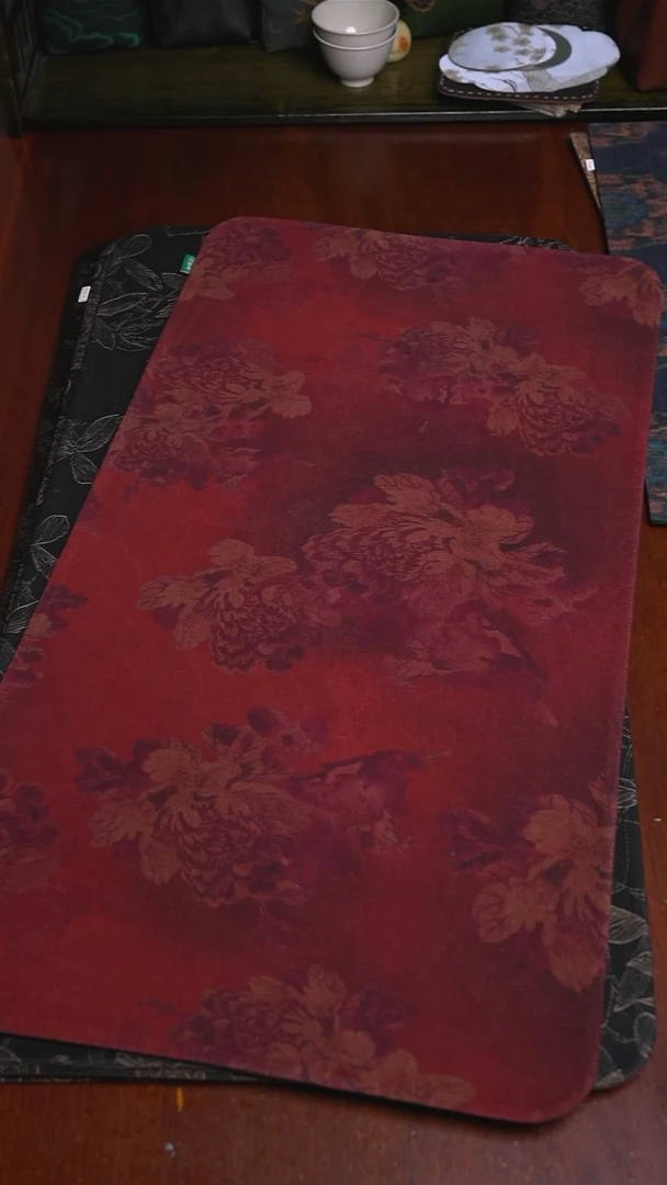 6533单面香云纱茶席