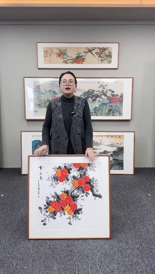 国画事事如意80*80