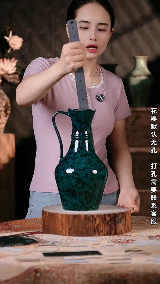 摆件景德镇高温陶瓷8*29