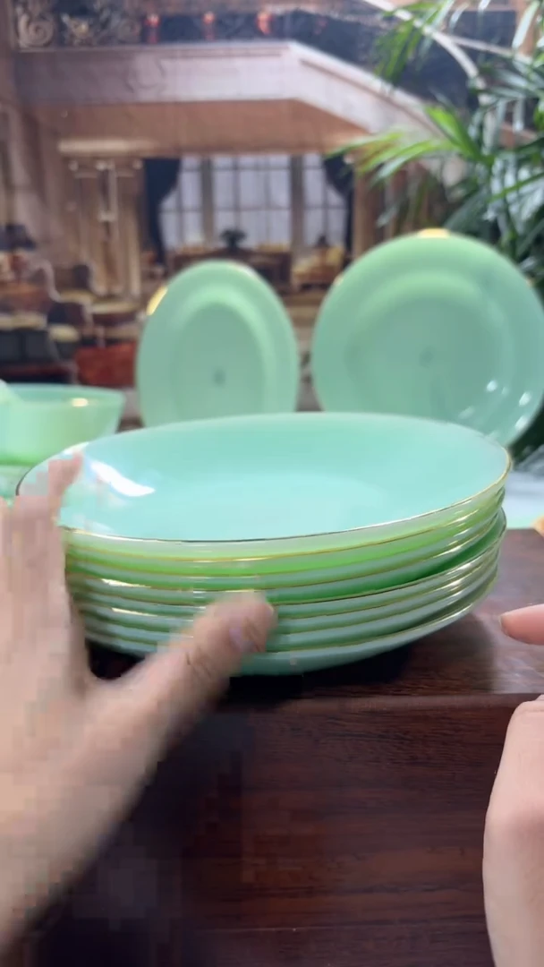 【闪购商品】...8英寸深盘10个  玉瓷【贝美】