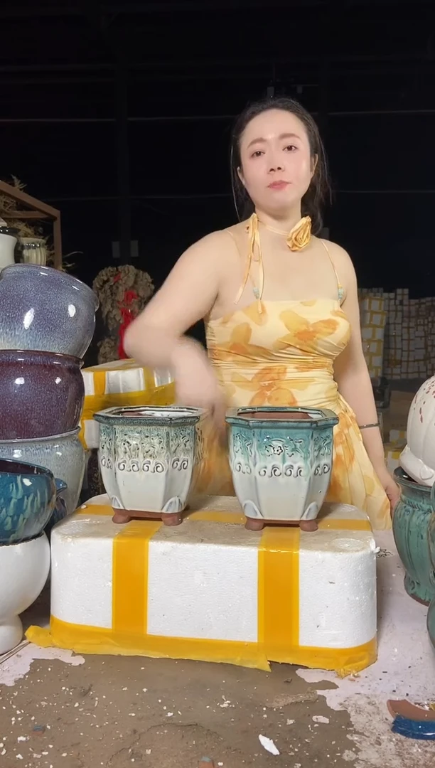 宜兴紫砂粗陶花盆15/15