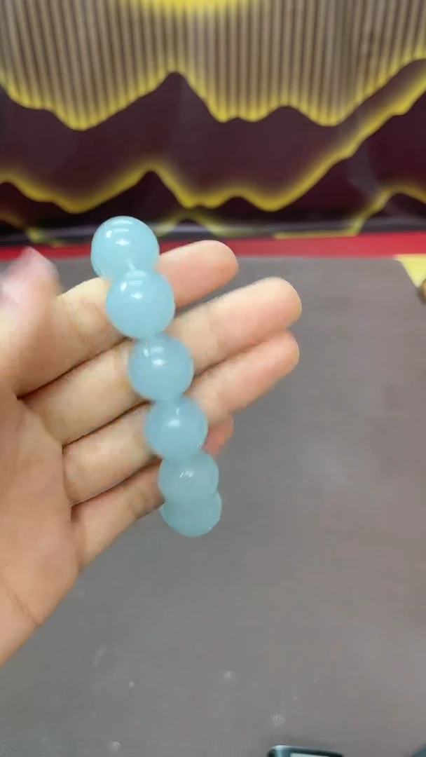 【闪购商品】蛇纹石玉手链未镶嵌手串卡16