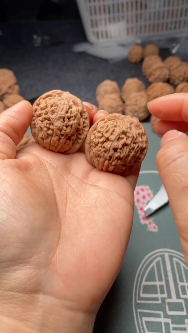 把件文玩核桃w307   莲花   37尺