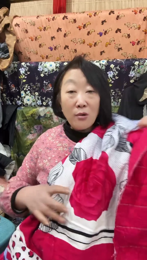 处理绗棉布头一块      005号