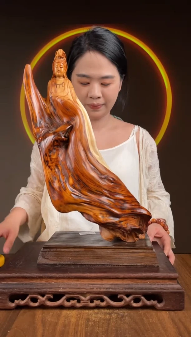 柏木（崖柏）手工摆件,先抢先得! 编号:129