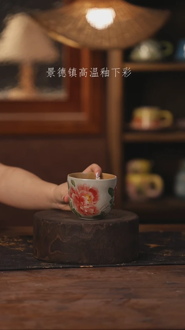 陶瓷景德镇高温釉下手绘陶瓷482