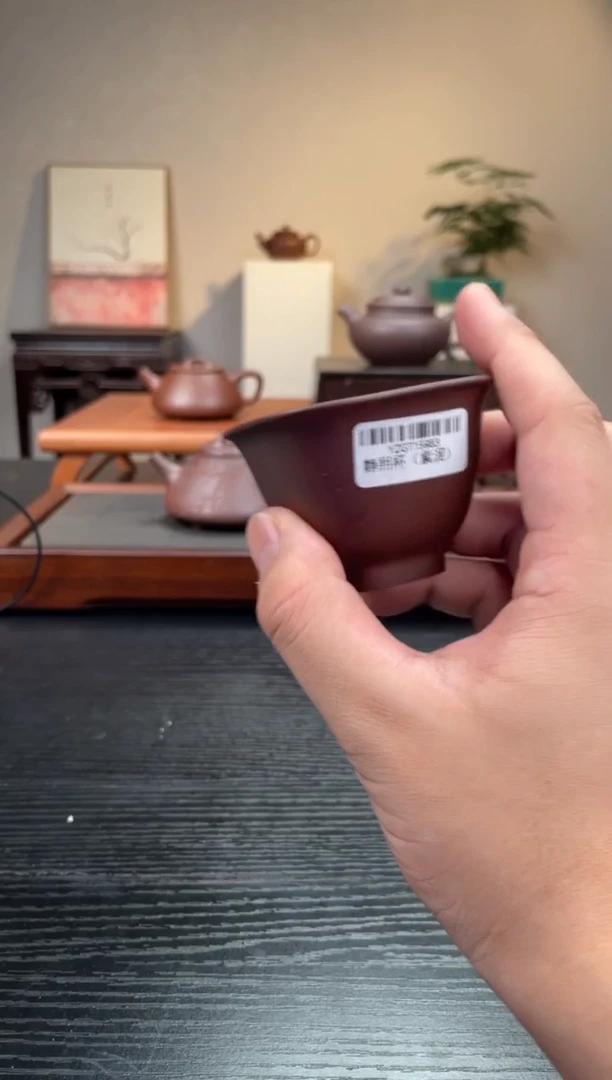 紫砂其他YZGT15983-袁门-静熙杯-紫泥-60cc