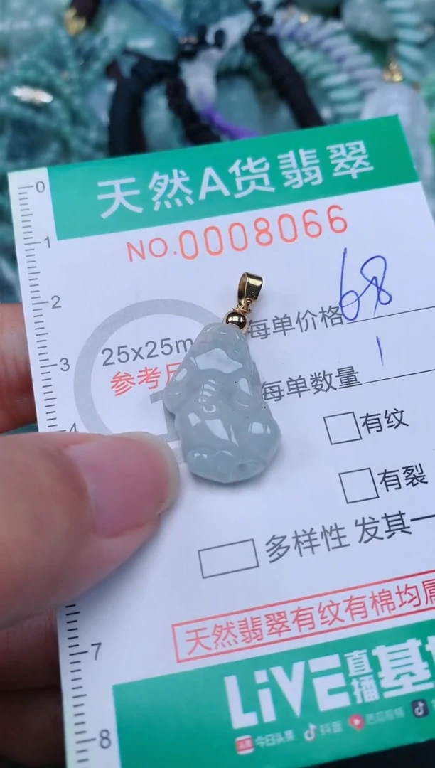 翡翠未镶嵌颈饰.0008066