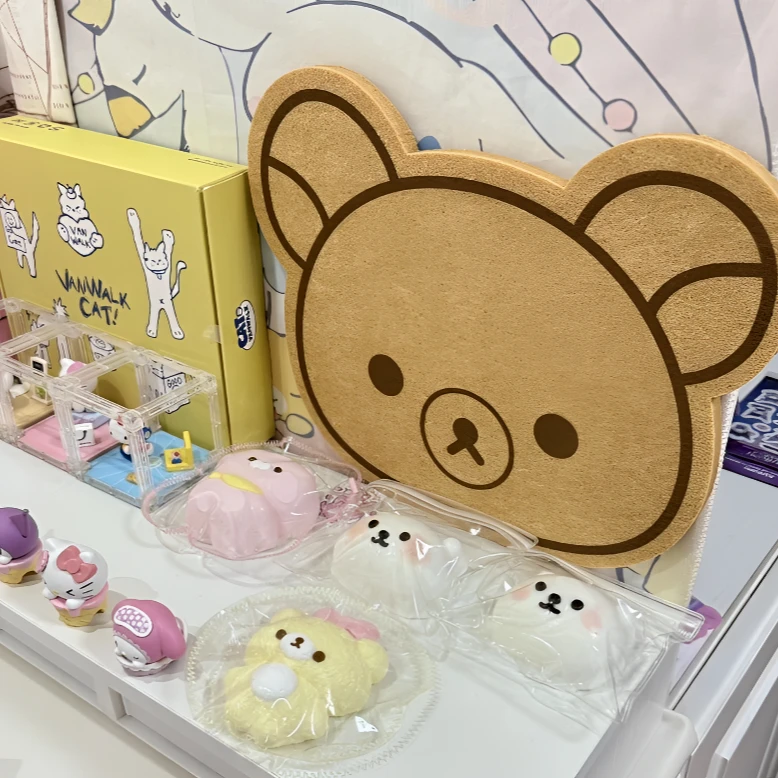 爆款卡通可爱轻松小熊毛毡卡通软木板装饰照片墙免打孔留言板