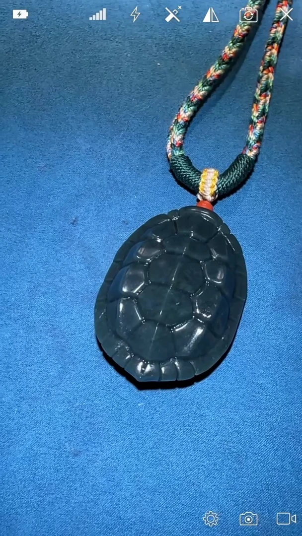 和田玉未镶嵌把件BH1264 龟甲手把件