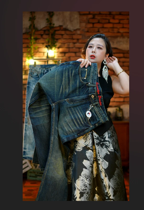 100%棉赤耳时尚直筒牛仔裤子舒适男士百搭潮流水洗5002牛仔裤