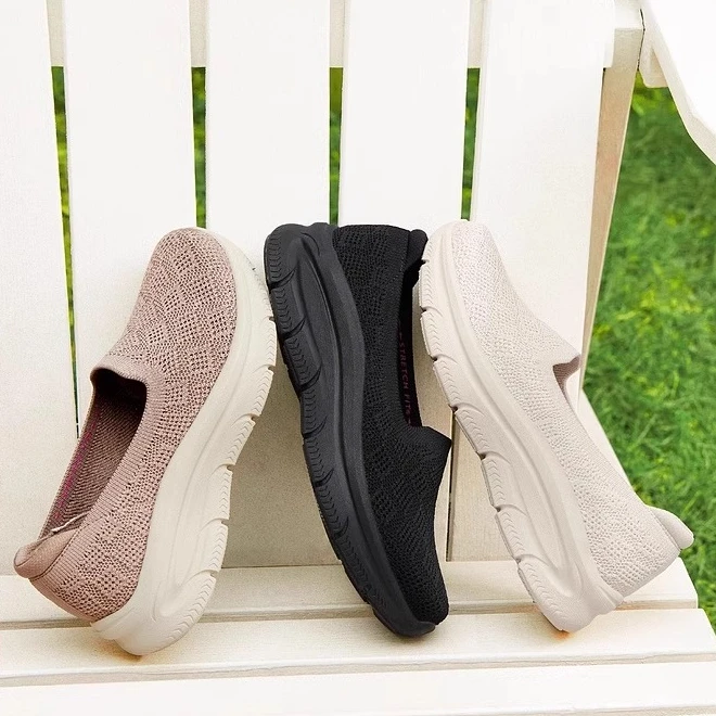 Skechers斯凯奇女鞋运动鞋夏季新款时尚休闲鞋一脚蹬单鞋158853