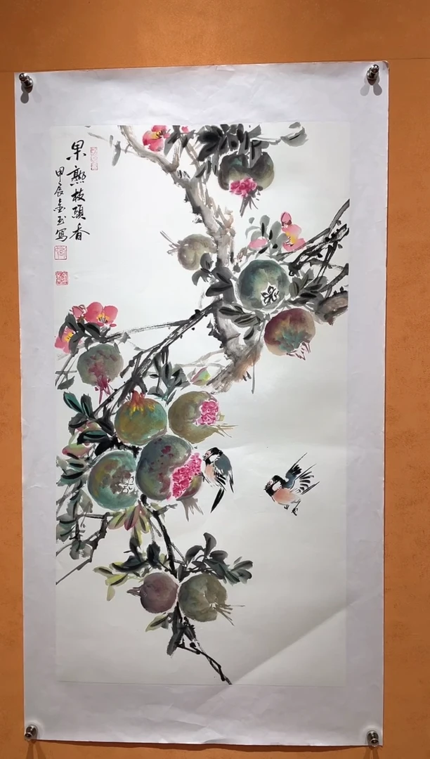 国画刘金玉教授亲笔手绘