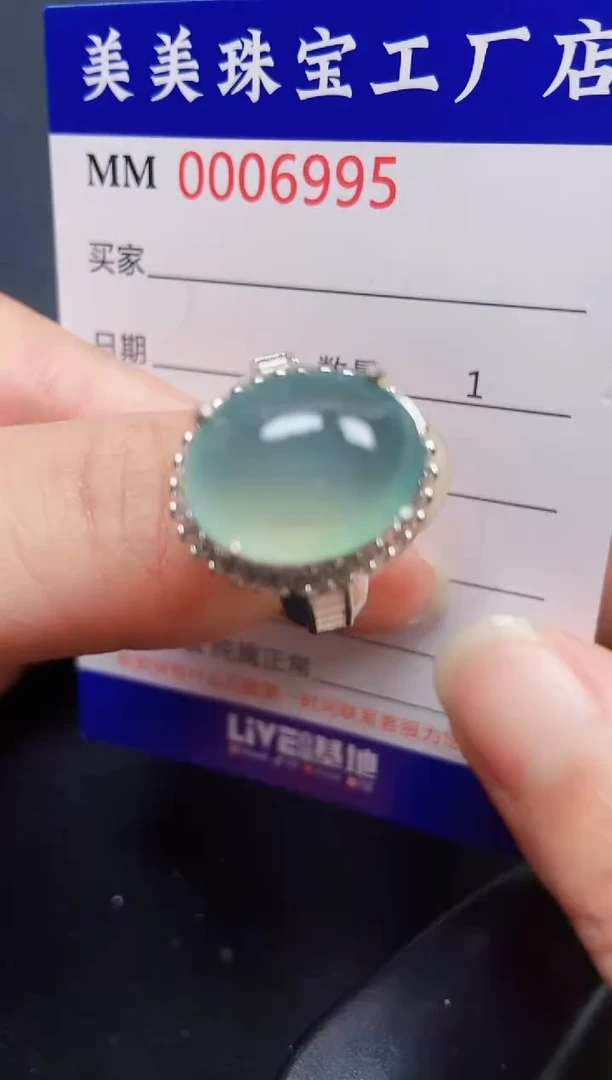 翡翠未镶嵌颈饰6995铜托