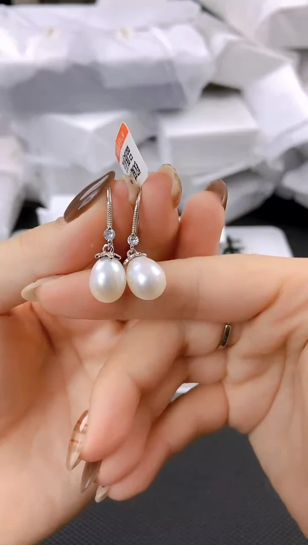 未镶嵌耳饰淡水珍珠ed1048