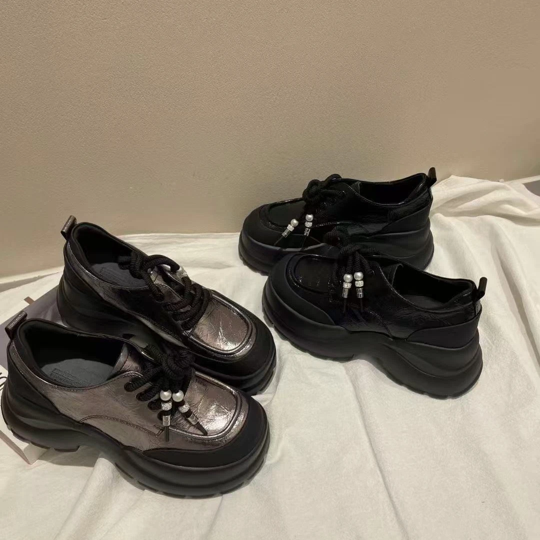 春季时尚小皮鞋英伦风软底舒适百搭款乐福单鞋177-7689