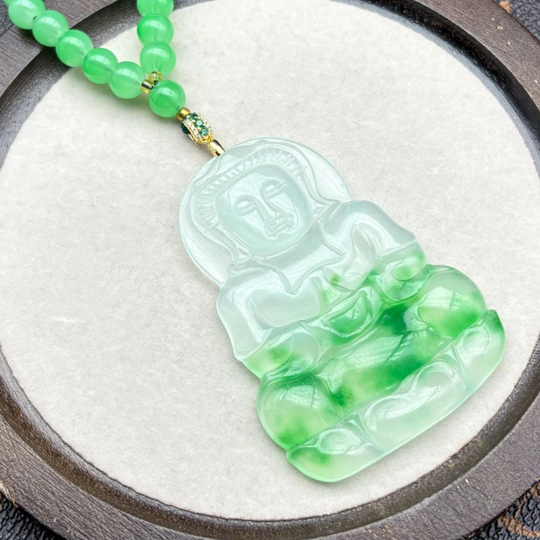 A157 珠链飘花观音吊坠 (多样性发其一)