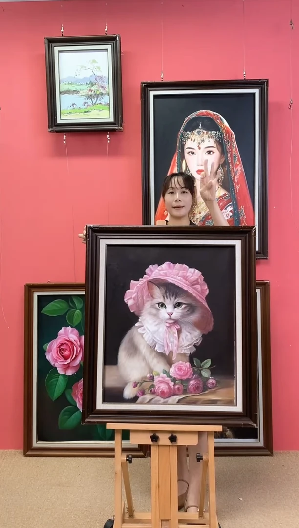 油画我****来尺寸50*60画芯（不含框）
