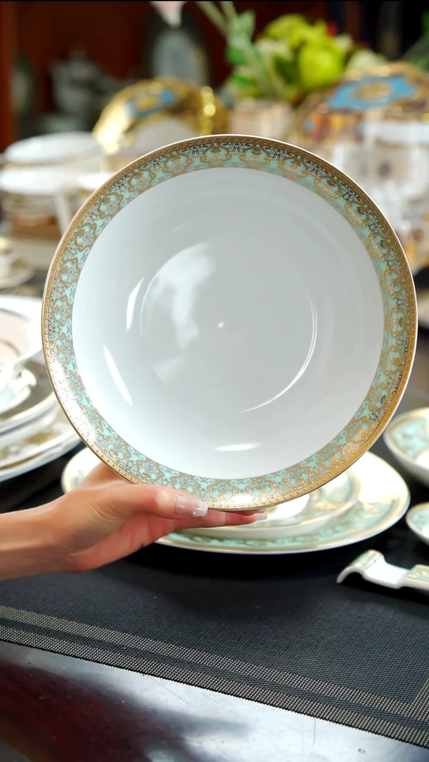 瓷片9英寸汤碗   1个